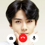 exo - fake chat & video call android application logo